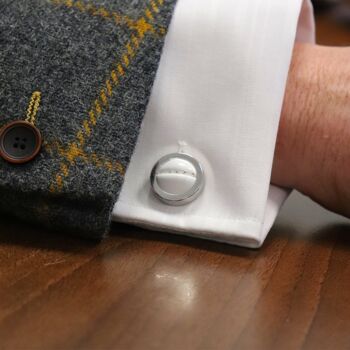 Personalised Football Leather Cufflinks, 4 of 10