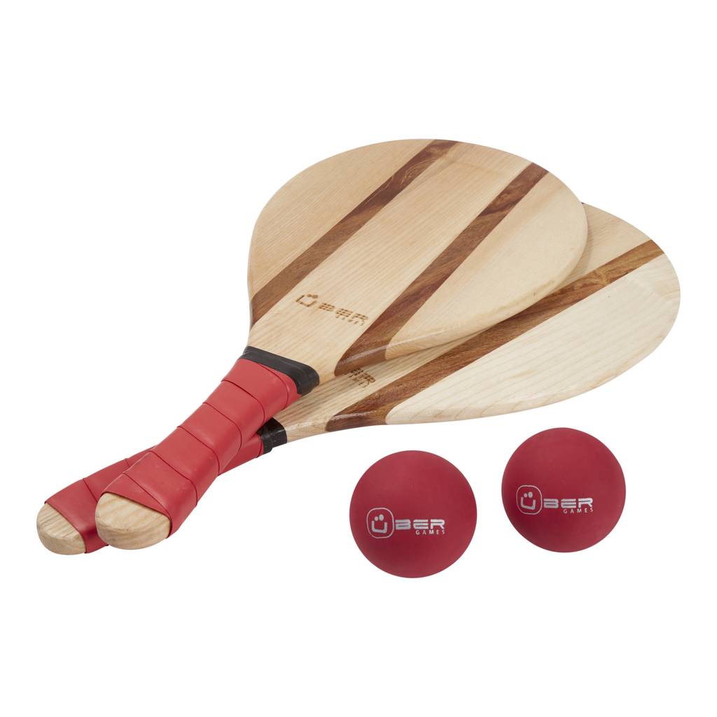 Image of Ashwood And Rosewood Paddle Bat And Ball Set