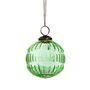 Recycled Glass Grooved Christmas Bauble, thumbnail 1 of 6