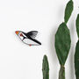 Handmade Wooden Flying Puffin Wall Hanging, thumbnail 2 of 11