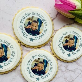 Personalised Edible Photo Party Favour Biscuits, 6 of 8