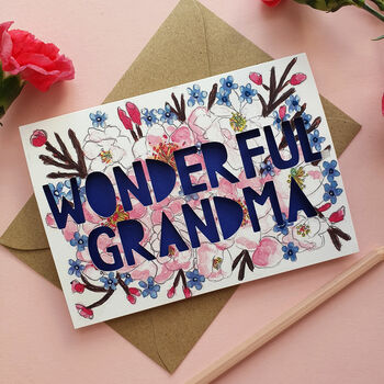 Paper Cut Card For Grandma Or Nanny, 4 of 6