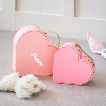 Personalised Set Of Two Heart Suitcase, 4 of 8