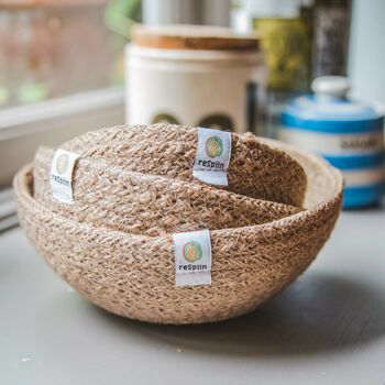 Respiin Natural Seagrass And Jute Bowls, 12 of 12