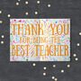 Thank You Teacher Card Suprise Design Inside, thumbnail 2 of 3