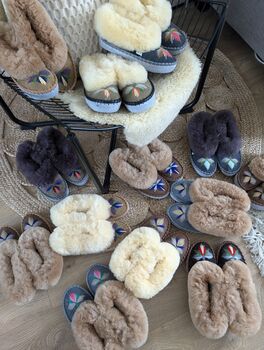 Handmade Sheepskin Moccasins Mix Colors, 4 of 5