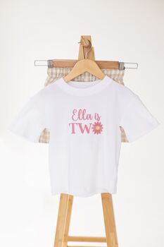 Personalised Daisy First/Second Birthday T Shirt, 7 of 9