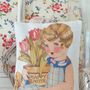 Vintage Easter Illustration Fabric Gift Decoration, thumbnail 3 of 4