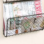 Home Office Wire Wall Magazine Rack, thumbnail 6 of 7