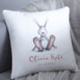 Personalised New Baby Bunny Cushion, thumbnail 4 of 9