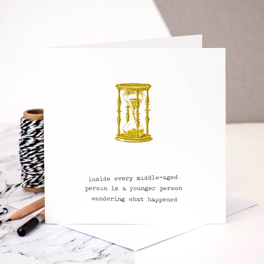 Image of 50th Birthday Card 'Inside Every Middle Aged Person'