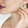 Art Deco Sunburst Earrings, thumbnail 1 of 4