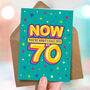 Funny 70th Epic Milestone Birthday Card, thumbnail 3 of 4