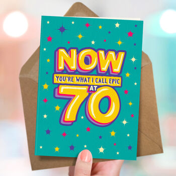 Funny 70th Epic Milestone Birthday Card, 3 of 4