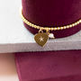 Gold Plated Heart Star And Pearl Charm Bracelet, thumbnail 2 of 6