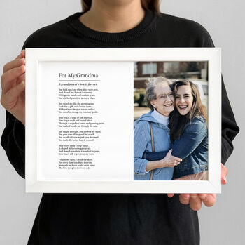 For My Grandma Personalised Photo Poem Print, 5 of 9