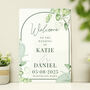 Personalised Botanical Wedding Sign, thumbnail 1 of 6