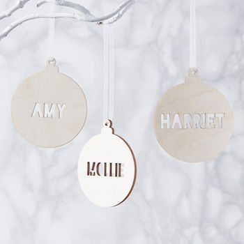 Personalised Christmas Bauble Decoration, 5 of 5