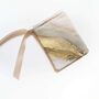 'Merry Christmas' Reusable Handmade Beige / Gold Pouch, thumbnail 5 of 8