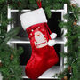 Personalised Father Christmas Luxury Stocking, thumbnail 2 of 3