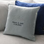 Personalised Silver Anniversary Embroidered Cushion, thumbnail 3 of 10