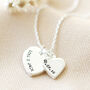 Personalised Double Heart Necklace With Photo Gift Box, thumbnail 4 of 12