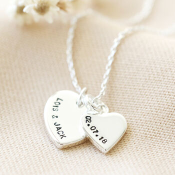 Personalised Double Heart Necklace With Photo Gift Box, 4 of 12