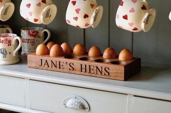 Personalised Wooden Egg Tray, 6 of 8