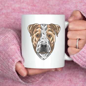 Personalised Staffie Dog Mum Mug, Dog Mum Gift, 3 of 10