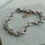 Silver Chunky Chain Bracelet, thumbnail 3 of 5
