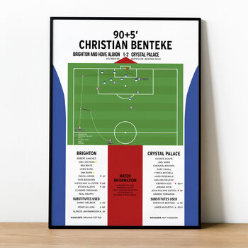 Christian Benteke Premier League 2021 Palace Print, 2 of 4