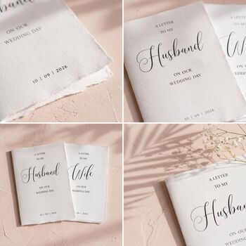 Wedding Vow Cards Husband And Wife Vow Books, 7 of 10