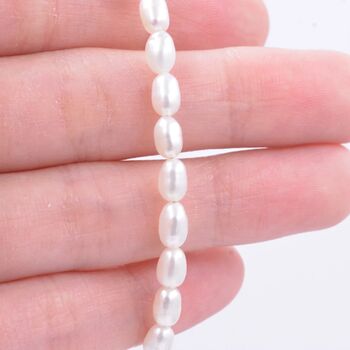 Sterling Silver Natural Pearl Bracelet, 7 of 9