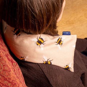 Lavender Wheat Warmer, Heated Wheat Bag In Bees, 3 of 8