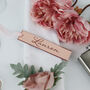 Rose Gold Mirrored Table Settings Favour Bookmark, thumbnail 3 of 6