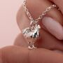 Personalised Sterling Silver Chicken Necklace, thumbnail 2 of 11