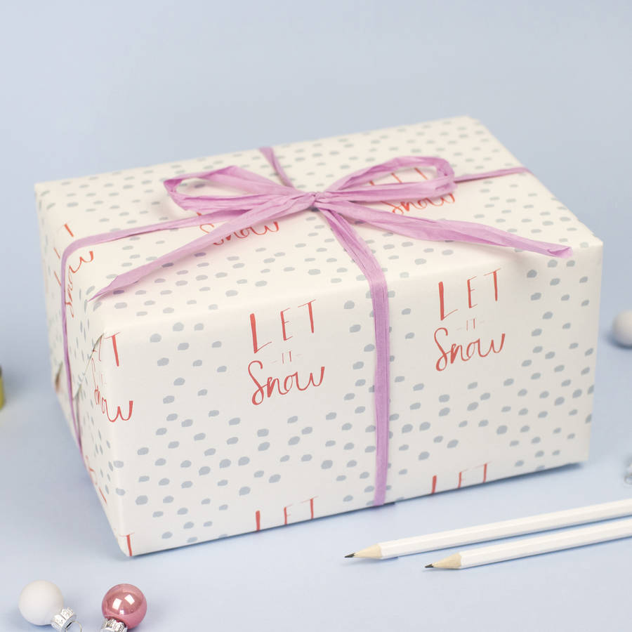 Let it snow christmas wrapping paper by louise and lygo Let it snow christmas wrapping paper by louise and lygo