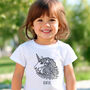 Personalised Unicorn Children's T Shirt To Colour In, thumbnail 1 of 6