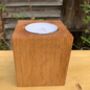 Oak Pillar Candle Holder With Extra Large Tealight, thumbnail 11 of 12