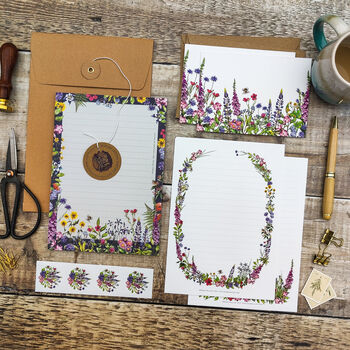 Foxgloves And Lupin Wildflower Writing Set, 7 of 8