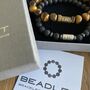 Men's Liverpool Fc Fan Tiger's Eye And Lava Rock Beaded Bracelet Duo, thumbnail 3 of 5