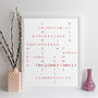 Personalised Family Names Print Crossword Gift, thumbnail 10 of 11