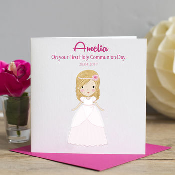 First Holy Communion Card Girl, 3 of 3