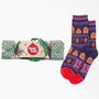 Gingerbread Bamboo Socks Women's Christmas Cracker Hanging Tree Decoration, thumbnail 1 of 5
