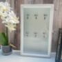 White Wooden Key Box Numbered Wall Hanging Key Holder, thumbnail 9 of 9