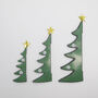 Green Paper Christmas Tree Decorations, thumbnail 4 of 4