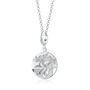 Sterling Silver Aquarius Zodiac Charm Necklace, thumbnail 2 of 6