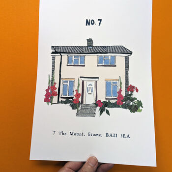 Personalised House Illustration Print, 12 of 12