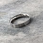 Men's Flat Stainless Steel Band Ring, thumbnail 2 of 8