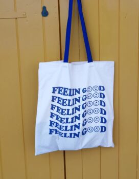 Feelin Good Limited Edition Blue Handle Tote, 2 of 3